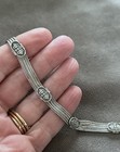 Vintage Anatoli Sterling Silver .925 Bracelet Floral Medallion 4 Strand 7”