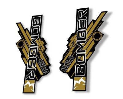 Marzocchi Bomber 888 RCV 2014 Fork Suspension Sticker Decal Kit Adhesive Gold
