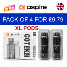 Aspire Gotek X Replacement Pods 0.8 ohm Pk of 2 - For Gotex S & X Vape Kits