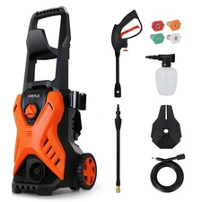 PUREPLUS Electric Pressure Washer for Car, 3000 PSI, 4 Quick-Connect Nozzles