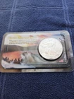 2001 Silver American Eagle Coin, Sealed Littleton Mint. Sealed With Factory Flaw