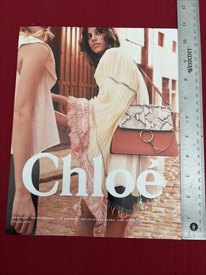 Antonina Petkovic & Celine Bouly for Chloe Handbags 2016 Print Ad