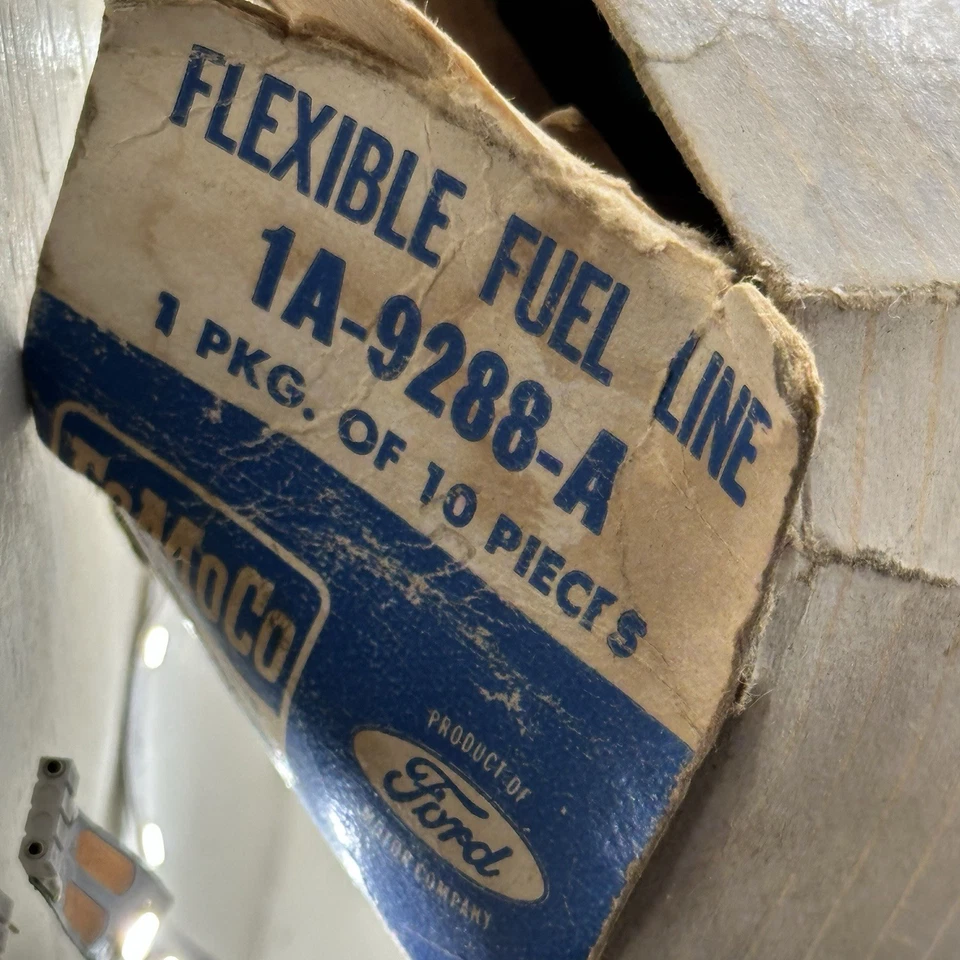Lot Of 4 OEM 1951-1962 Ford Mercury FUEL LINE To FUEL PUMP FLEXIBLE FUEL HOSE - Image 2 of 4