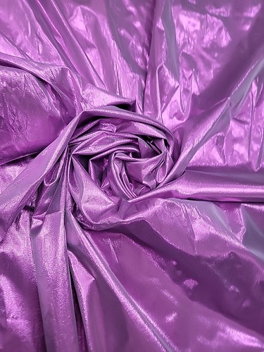 Vintage 90s Purple  Metallic Tissue Lame  Fabric 5 yards ×43" - Picture 3 of 8