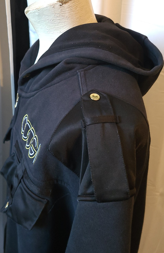Felpa con cappuccio uomo Coogi zip davanti - 3XL - Nero - misto cotone - Foto 7 di 18