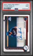 2025 Topps Pro Debut - Chase Harlan Auto Dodgers PSA 9