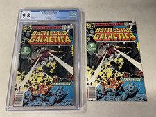 BATTLESTAR GALACTICA #1 CGC 9.8 NM/MT and RAW COPY 1979 STARBUCK APOLLO CYLONS