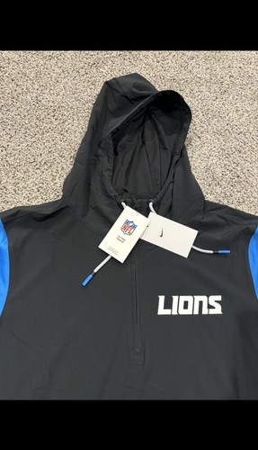 Herren Nike Detroit Lions Sideline Pre-Game Player 1/2-Zip Hoodie Jacke (Gr: S) - Bild 2 von 8