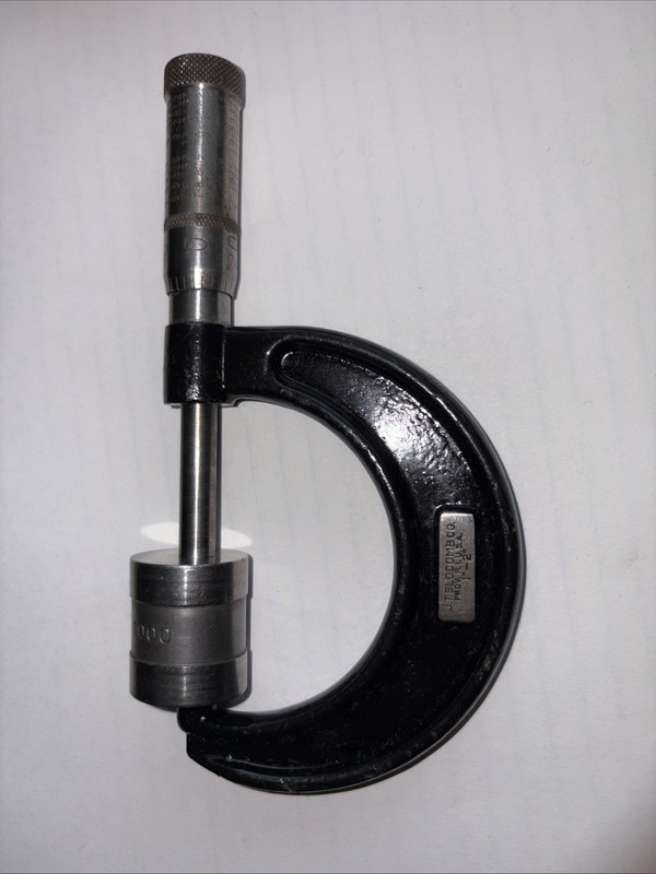 Vintage J.T. Slocomb 1"-2"  Micrometer Made In USA Machinist Tool