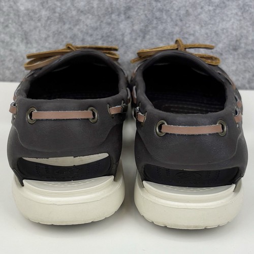 Crocs 'Beach Line' Slip On Boat Shoes UK4 (US6) Brown - Picture 5 of 11