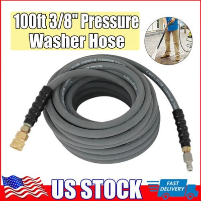 #ad 100 ft 3 8quot; Pressure Washer Hose Gray 4000psi 275F $90.16