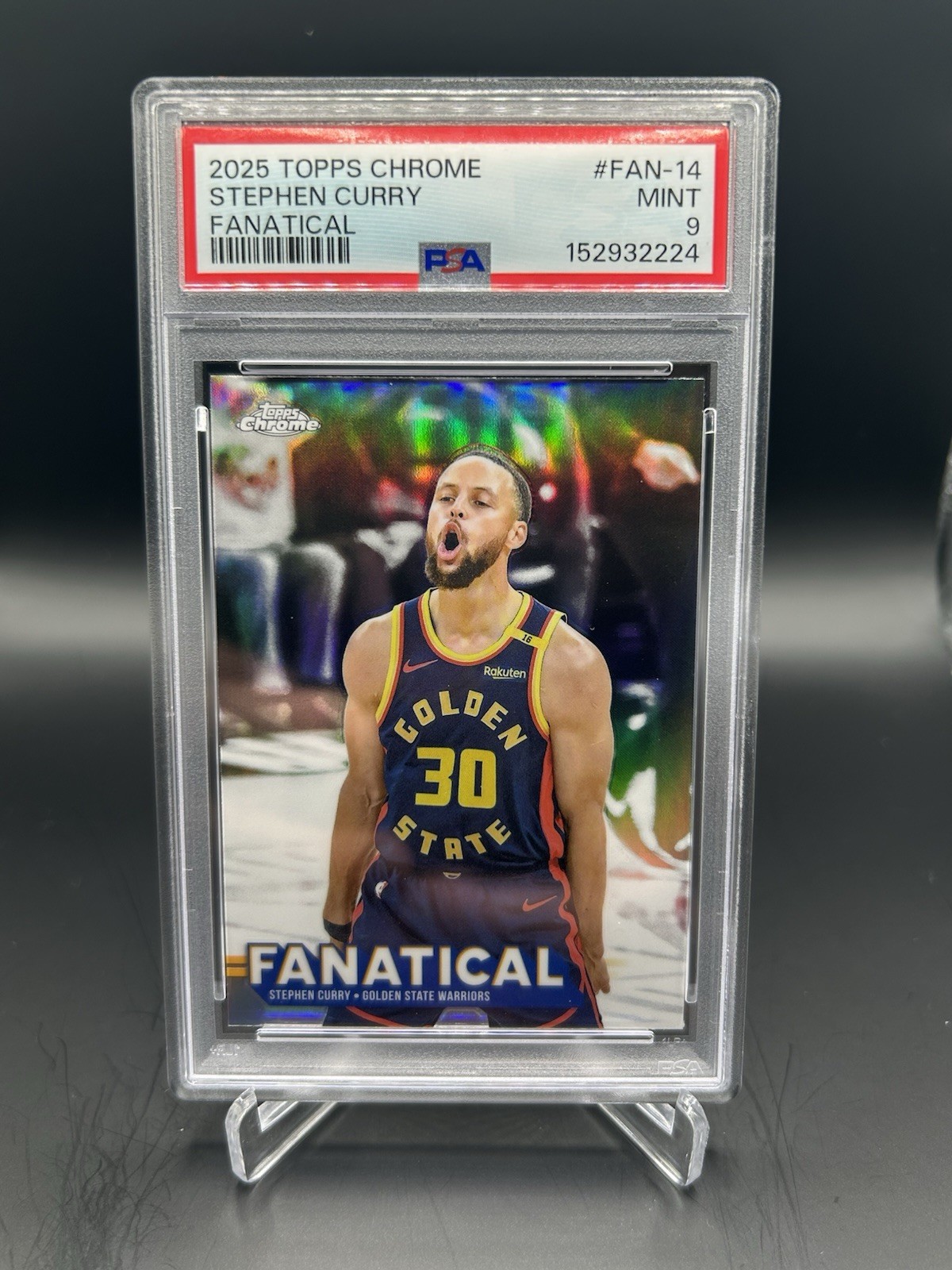 2025 Topps Chrome Stephen Curry Fanatical PSA 9 #FAN-14 Case Hit