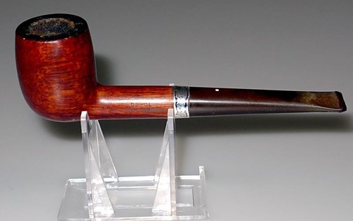 VINTAGE DUNHILL PIPE w/ STERLING SILVER BAND ( MARKED WITH THE #35 ON THE SIDE)