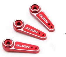 Align D6FJ Metal Servo Horn Set (Red) (3) (23T-KO/Sanwa/JR)