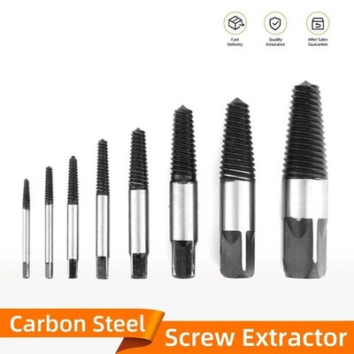 5/6pcs Screw Extractor Set Damaged Screw Remover Broken Bolt Water Pipe Tool Kit