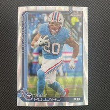 2025 Topps Chrome - Tony Pollard - Raywave Refractor - Tennessee Titans