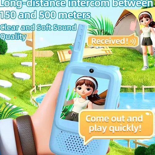 2Pcs Mini Video Walkie Talkies for Kids%2C Facetime Video Walkie Talkie - Picture 10 of 13