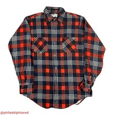 Vintage 1970s Montgomery Ward Flannel casual shirt Medium