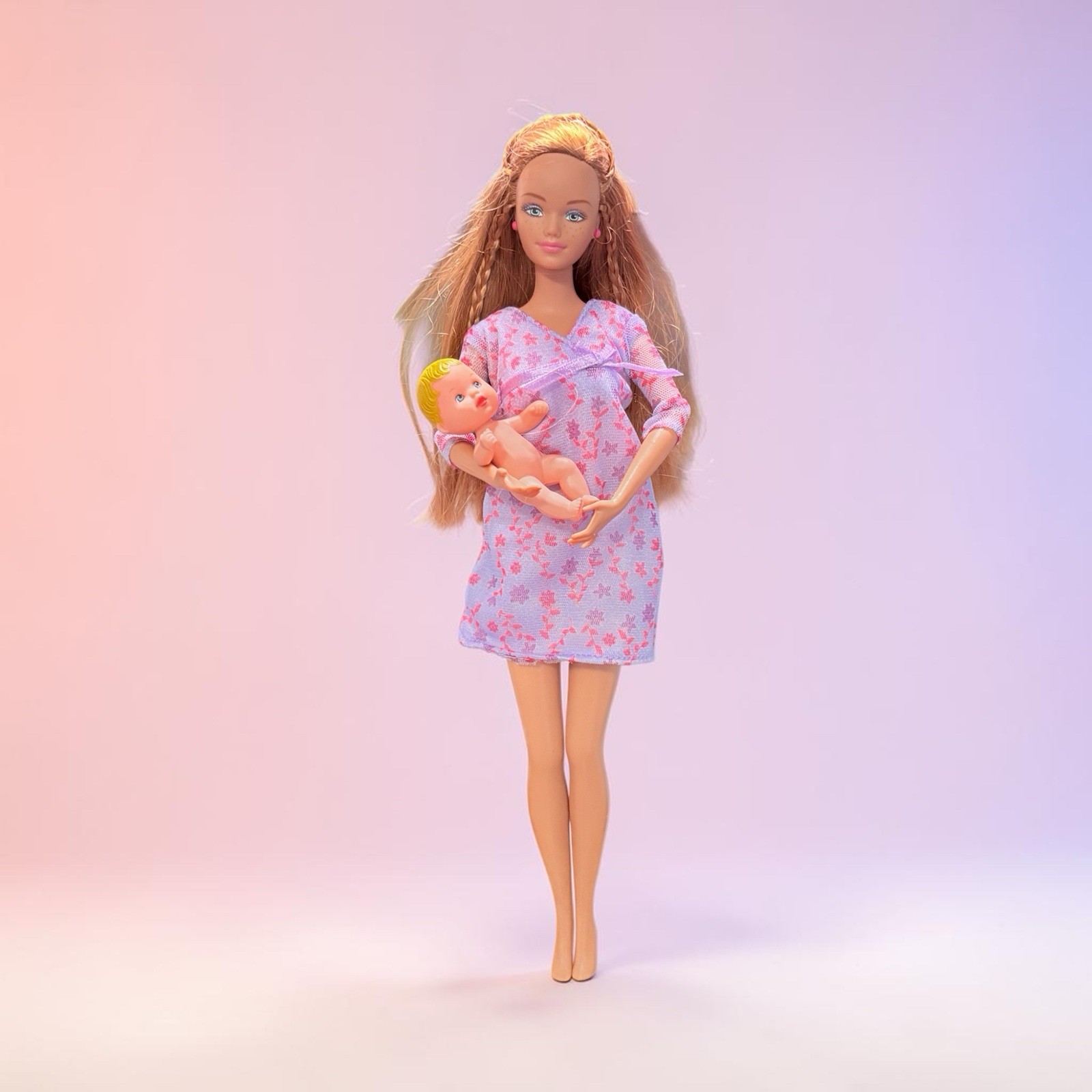 Barbie Pregnant Midge Happy Family Doll W Belly With Baby