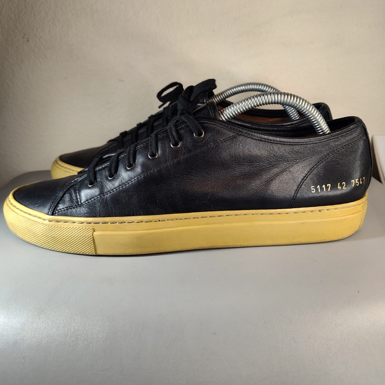 SAOLA Common Projects Sneaker bassa uomo Achille nere suola in gomma taglia EU 42 US 9