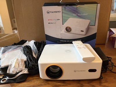 Vankyo Leisure 570 Native 1080P Smart Mini Projector w/ 100'' Screen Included