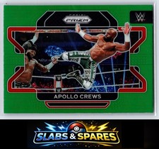 Apollo Crews 2022 Panini Prizm WWE #74 Green