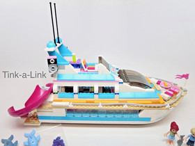 LEGO 41015 Dolphin Cruiser Yacht Friends Set Complete Seadoo Water Skiing Boat