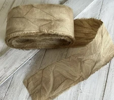 1 - Primitive Fabric Strips 4 yd x 1-1/2” wide coffee stained Primitive Crafts