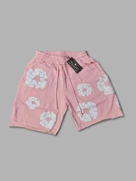 Pantalones Cortos Denim Tears Algodón Corona | Rosa | Talla M/L