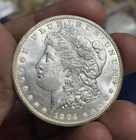 Toned 1904-O Silver Morgan Dollar BU++ GEM Reverse Toned