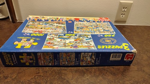 JUMBO JAN VAN HAASTEREN 3 PACK-500/750/1000 PIECE PUZZLES + 3 POSTERS-COMPLETE - Picture 4 of 10