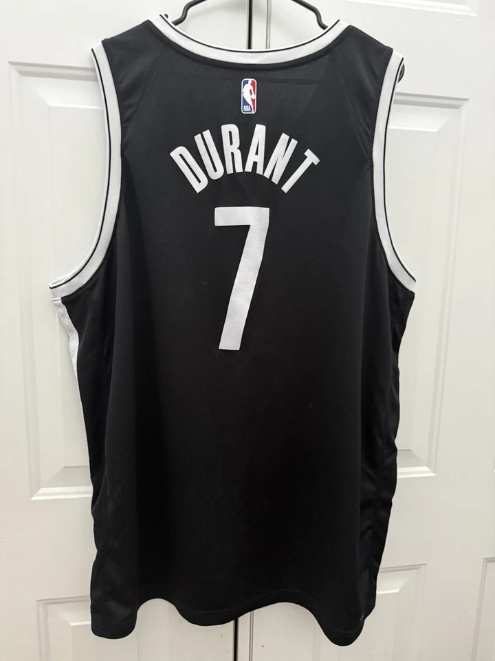 Camiseta deportiva negra Nike NBA Brooklyn Nets Kevin Durant Icon Swingman 3XL 60 Foto 4 de 4