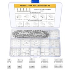 JST XH 2.54mm 460 Pcs Male Female 2/3/4/5/6 Pin Header 54mm Connectors Kit