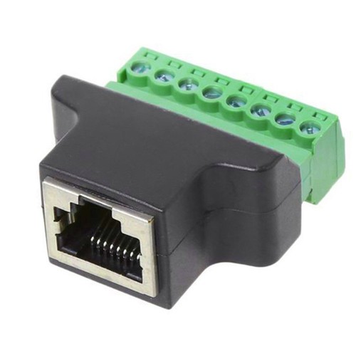 Female For RJ45 to 8 Pin Terminal Block Adapter for Network Connectivity - Afbeelding 5 van 8