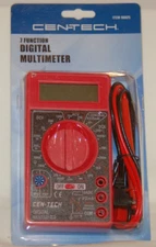 NIP CENTECH 7 FUNCTION DIGITAL MULTIMETER 98025 AC/DC VOLTAGE CURRENT W LEADS
