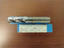 NIAGARA 54160 1/2" BALL END MILL COBALT TICN 1/2 SHANK