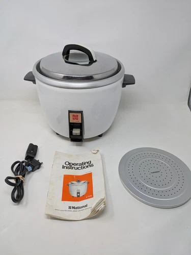 Vintage National RICE-O-MAT 8 Cup Rice Cooker SR-15EGH w/ Strainer Made in Japan