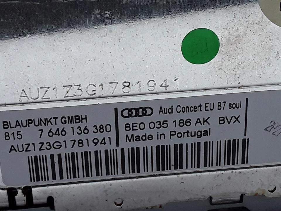AUDI A4 8E0MOD 04-07 Radio Autoradio 8E0035186AK - Bild 4 von 4