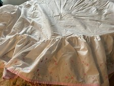 Pottery Barn Kids Bed Skirt Toddler Bed 27 X 47 Apron 11  Cotton