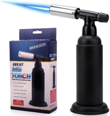 Professional Culinary Kitchen Torch - Adjustable Flame, Safety-  Jet Big Torch