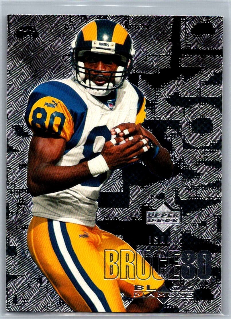 ISAAC BRUCE 2000 Upper Deck Black Diamond Football Card #96 St