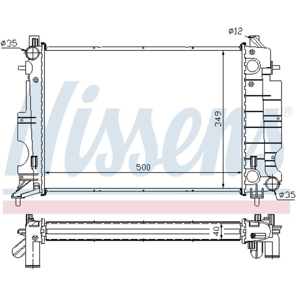KüHler WasserküHler MotorküHler FüR Saab 9-3 900 II Cabriolet YS3D 2.2 Tid-image