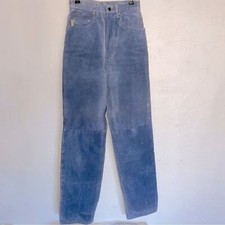 SKOTTS SUEDE 100 Leather Pants Washable Cotton Lined Suede Sz 24 Made In Canada