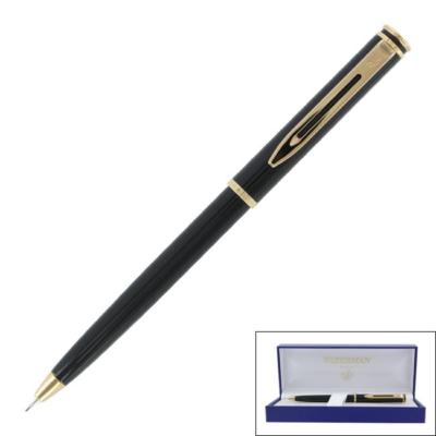 Waterman   Maestro Ballpoint Pen Gunmetal  Black  & Gold Trim New In Box
