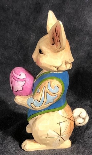 Jim Shore 4031217 Easter Bunny With Egg Heartland Creek - Picture 3 of 5