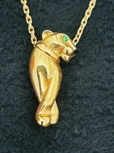 Authentic Cartier XS Panther Necklace Rose Gold/B… - image 1