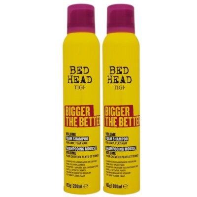 Tigi Bed Head Bigger The Better 2 x 200 ml Foam Shampoo für feines Haar Set
