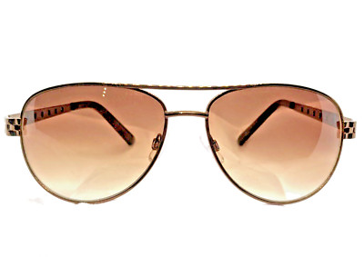 Jones New York Womens Copper & Dark Tortoise Aviator Sunglasses Frames MR0713