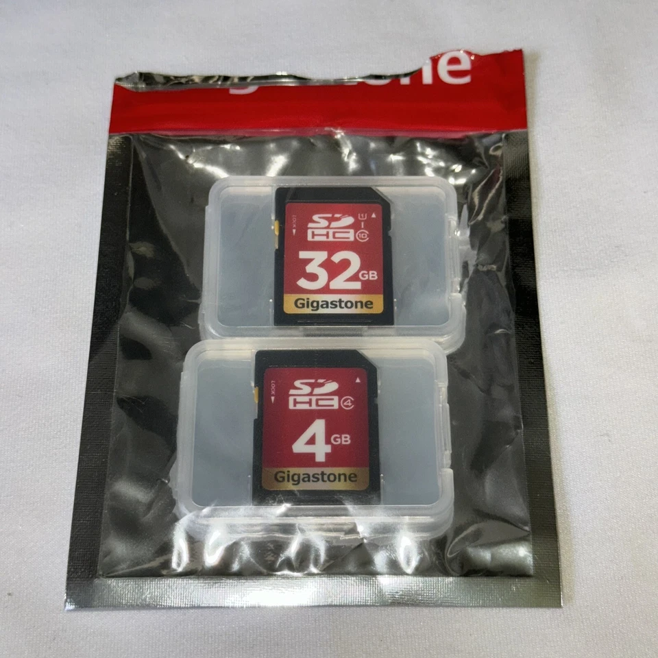 Gigastone 32GB & 4GB SD Memory Card for Cameras, Full HD Video, SDHC U1 Class 10 - Image 4 of 4