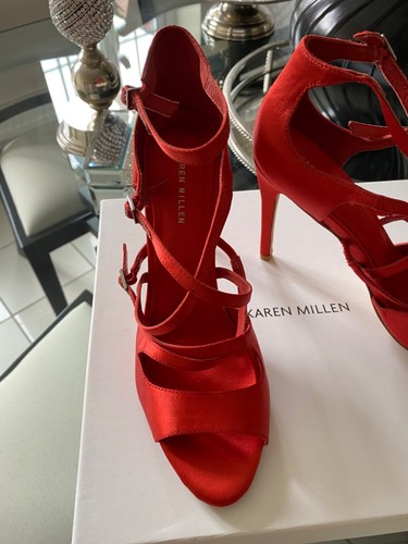 KAREN MILLEN RED SANDALS SHOE SIZE 7 BRAND NEW FAST POSTAGE | eBay
